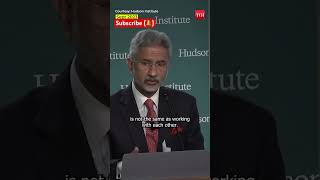 Dr. S. Jaishankar: Working With The USA Is A New Entirely Uncharted Territory