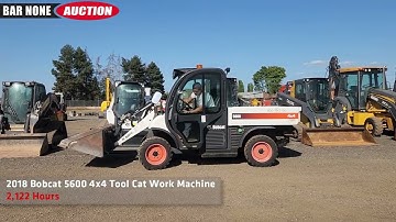 2018 Bobcat 5600 4x4 Tool Cat Work Machine