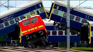 Train Collision WAP-7 With ICF Coach #indiantrainsimulator #trainsimulator #train #trainaccident