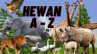 Mengenal Nama nama Hewan  huruf  A sampai Z