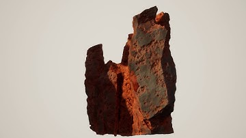 High Quality Procedural Rock 3D model
