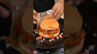 Crispy Chicken Patty Burger ?? | Chicken Burger Recipe | Burger Recipe #Shorts