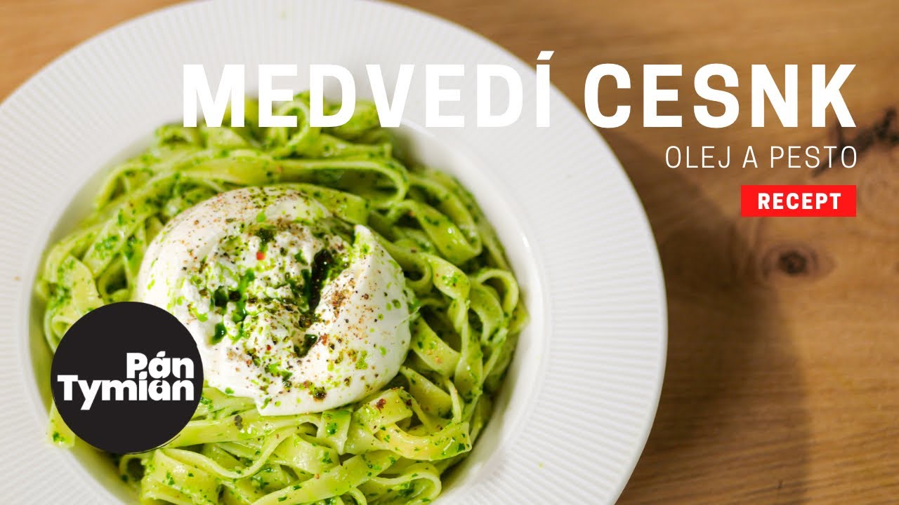 Medvedí cesnak olej/pesto