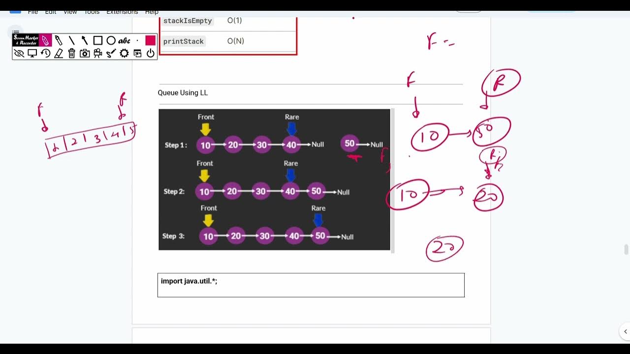 implement of queue using LL - YouTube