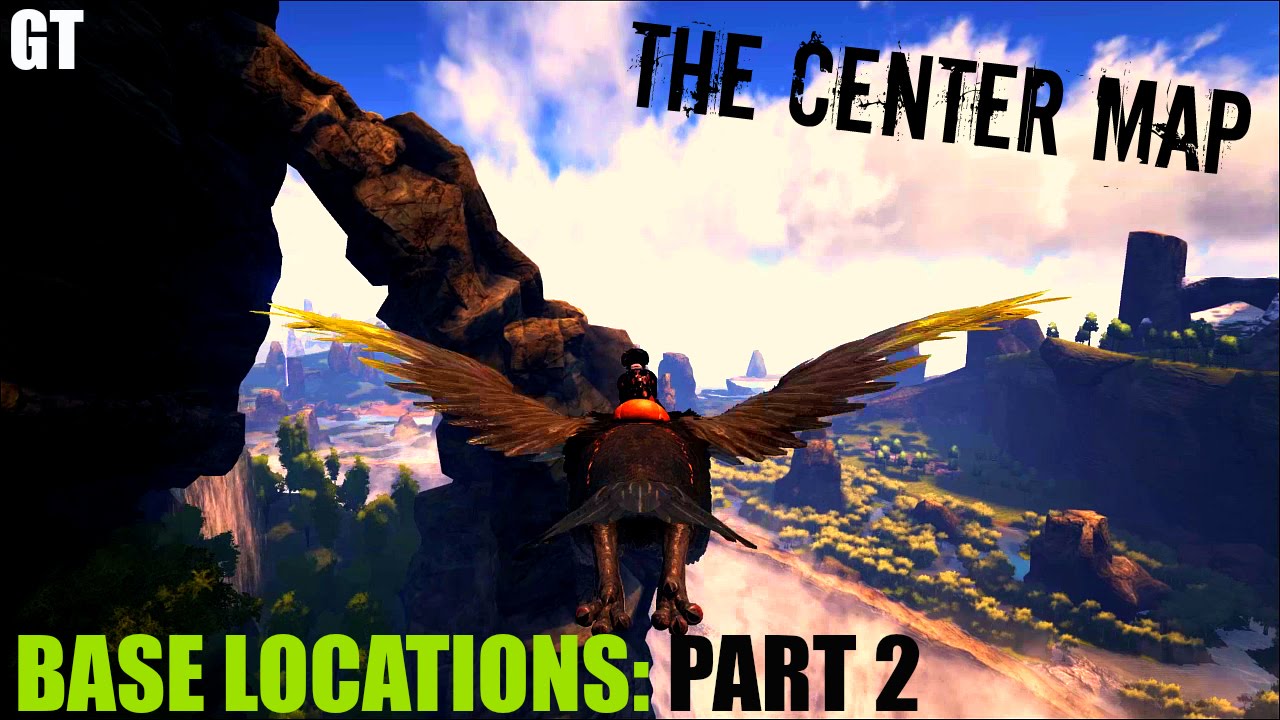 5 Of The Best Base Building Locations The Center Map Ark Survival Evolved Youtube