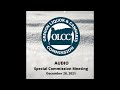 Special December Commission Meeting - December 28, 2021