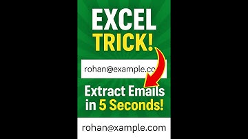 🔥 Excel Magic Trick to Extract Emails Instantly! | Interview Pro Tip 💼