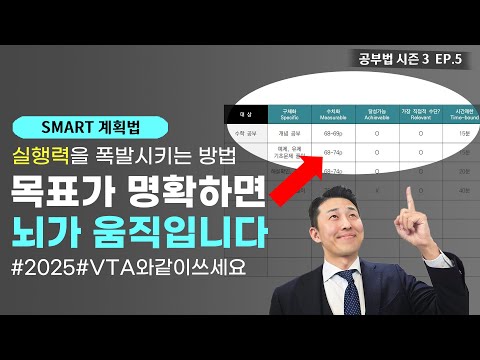 . &amp;#39;<strong>SMART</strong> 계획법&amp;#39; (공부법 시즌3 <strong>EP</strong>. 5)