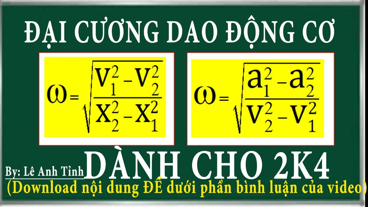 Đại cương dao động điều hòa- Phần 2. HD giải BT