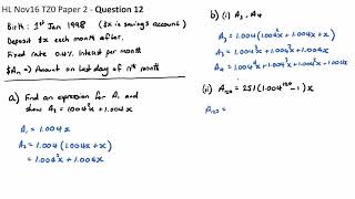Question 12b - HL Nov16 P2