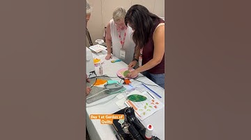 Day one at Garden of Quilts in beautiful Thanksgiving Point, Utah! #quilting #quilt