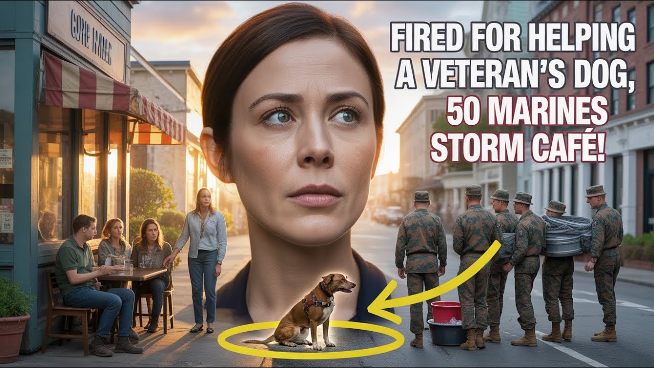 Fired for Helping a Veteran's Dog, She DISCOVERED AMAZING Support as 50 Marines STORMED the Café!