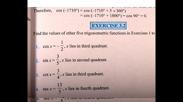 11 th (NCERT) Mathematics-TRIGONOMETRIC FUNCTIONS EXERCISE- 3.2 (Solution)|Pathshala (Hindi)