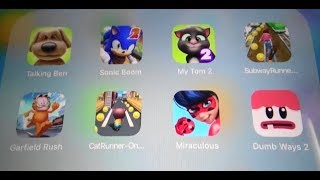 Talking Ben,Dumb Ways,Sonic Boom,My Tom 2,Subway Run,Cat Runner,Ladybug,Garfield Rush screenshot 3
