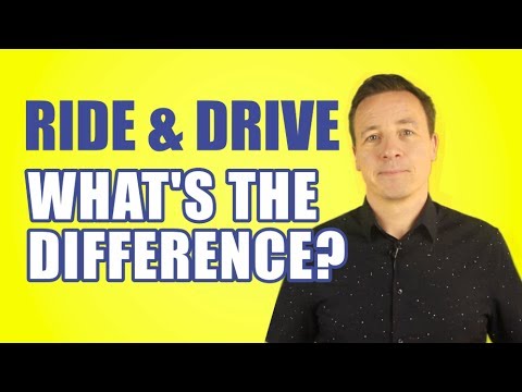Ride and drive. What&rsquo;s the difference?