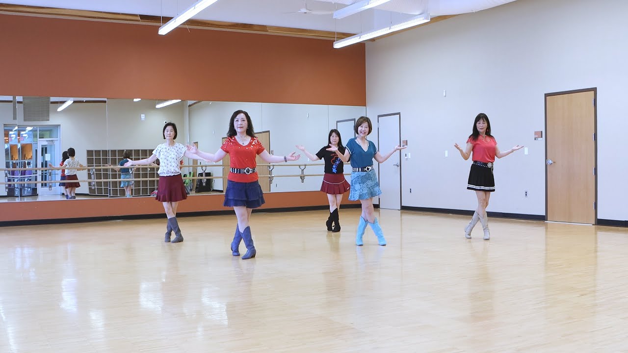 Dancing Fever - Line Dance (Dance & Teach in English & 中文) - YouTube