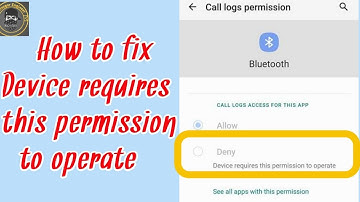 How to Solve Device requires this permission to operate | Device requires this permission to operat