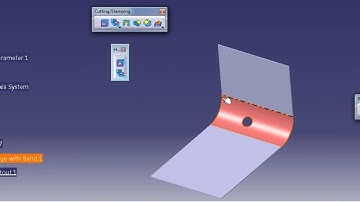 CIRCULAR CUT OUT IN SHEETMETAL  CATIA V5