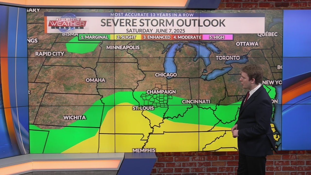 Storms possible this weekend with a calmer start to next week - YouTube