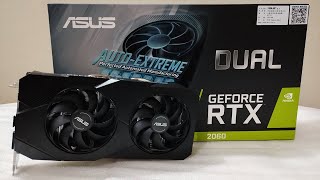 Asus Dual GeForce RTX 2060 EVO OC Edition 12GB - Unboxing   Furmark Stress Test 2022