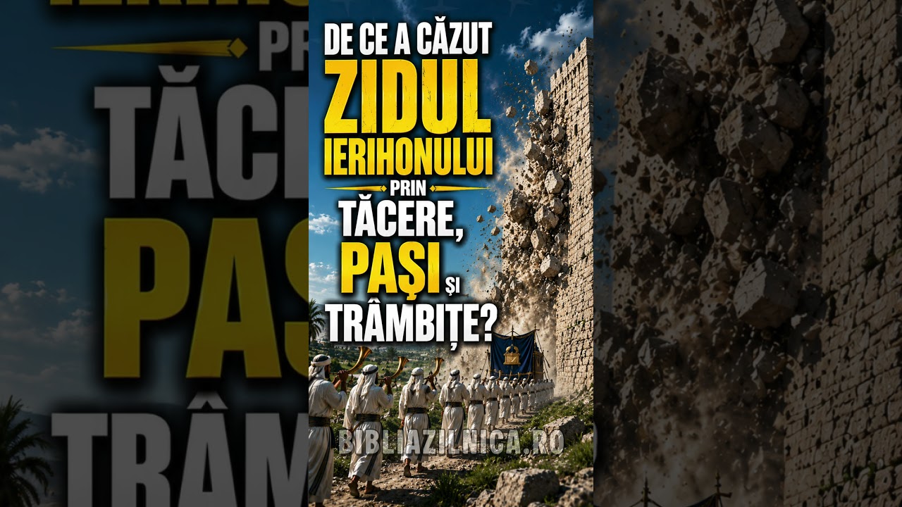 De ce a căzut zidul Ierihonului prin tăcere, pași și trâmbițe? - Întrebări și răspunsuri biblice