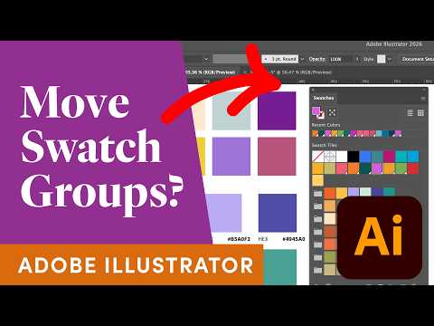 How to Move Color Swatch Groups Between Illustrator Documents
