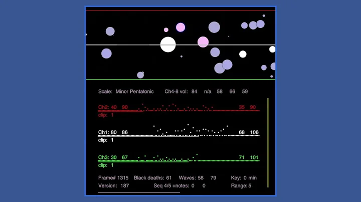Generative music algorithm plays Roland MC-707