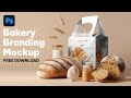 How to create a Bakery Branding Mockup | Photoshop Mockup Tutorial