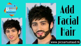 Add facial hair Picsart tutorial| Make beared and Mustache - Picsart ustaad screenshot 4