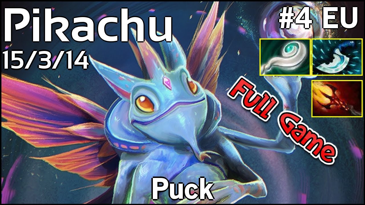Pikachu Puck - Dota 2 Full Game