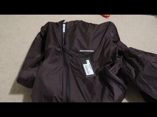 【THISISNEVERTHAT】T-Light Jacket Black THISISNEVERTHAT T-LIGHT WINDBREAKER JACKET PICKUP/UNBOXING