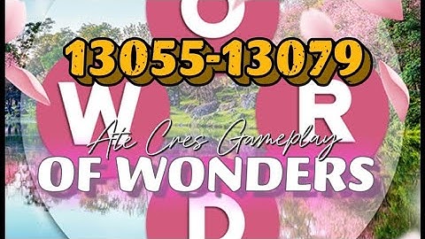 WORDS OF WONDERS CROSSWORD PUZZLE Level 13055-13079