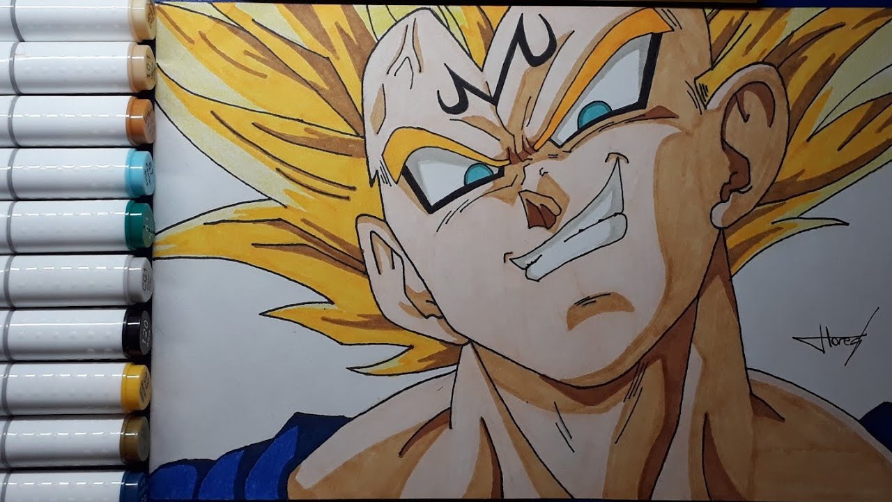 Como Desenhar o Vegeta SSJ2 (Majin Vegeta) - (How to Draw Majin Vegeta) -  SLAY DESENHOS #108 