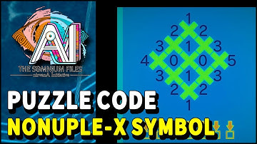 AI The Somnium Files NirvanA Initiative NONUPLE X SYMBOL PUZZLE CODE (Ryuki
