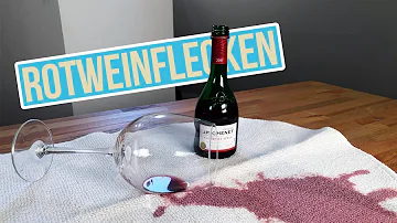 Kann man mit Weißwein Rotweinflecken entfernen?