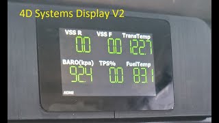 4D Systems Display.  New Dash Layout for the Falcon