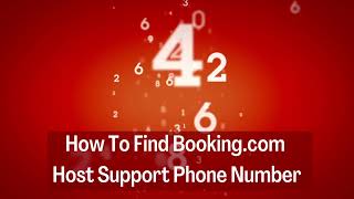 أين يمكن العثور على رقم هاتف دعم المضيف الخاص بـ Booking.Com.