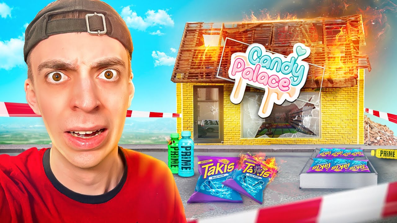 Der Süssigkeiten Laden wurde zerstört...