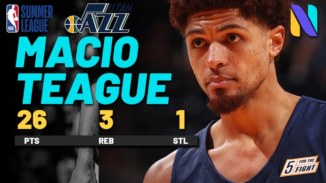 MaCio Teague leads Utah Jazz Blue vs San Antonio Spurs 26 PTS 3 REBS