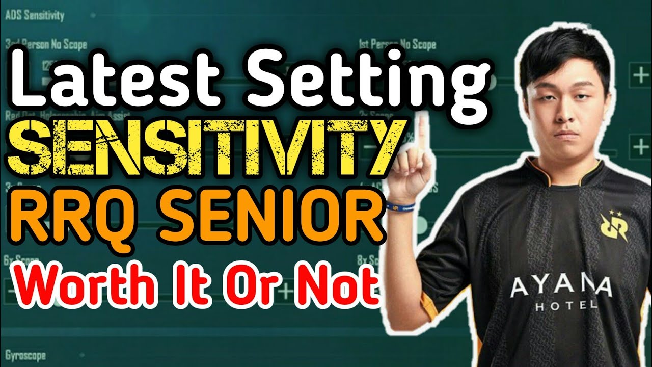 RRQ SENIOR New SENSITIVITY SETTING CONTROL and GYROSCOPE PUBG Mobile