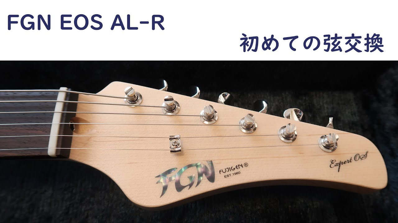 マグナムロック】初めての弦交換＆メンテナンス！！【FGN EOS】 - YouTube