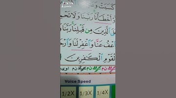 ربنا ولا تحملنا ما لا طاقة لنا به قراءة مميزة قران كريم سورة البقرة
