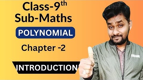 | Introduction | Polynomial Chapter 2 For Class 9 Maths | By KRISHNA SINGH