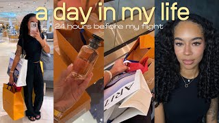 Vlog: 24 hours before my trip.. let's get ready! Shopping, self care & packing✨