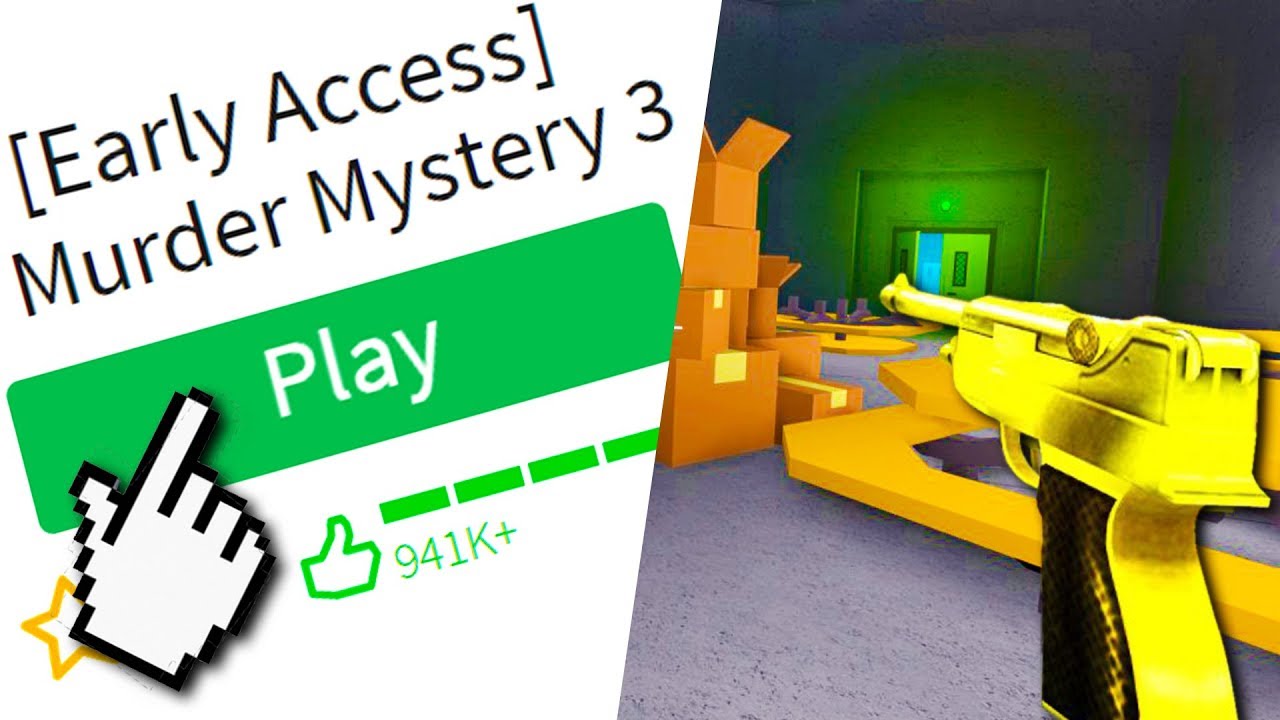 Playing Murder Mystery 3 In Roblox Youtube - getting early access to roblox murder mystery 3 youtube