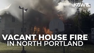 Fire damages vacant Portland home and business