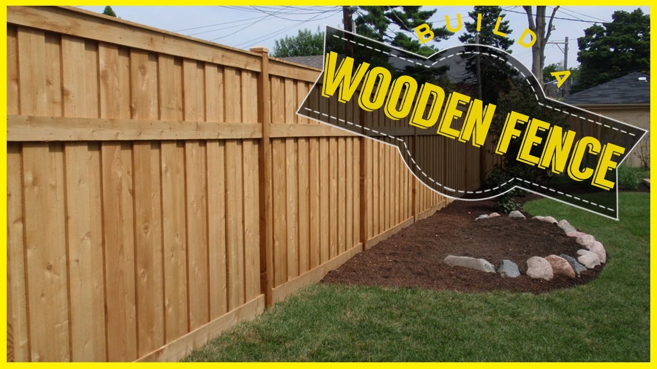 How To Build A Wood Fence Do It Yourself YouTube