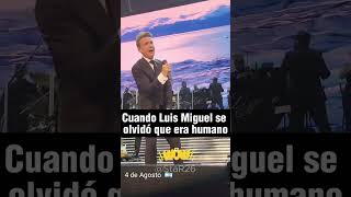 Cuando Luis Miguel olvidó que era humano #luismiguel #viral #talento #cantantes #mexico #fypp