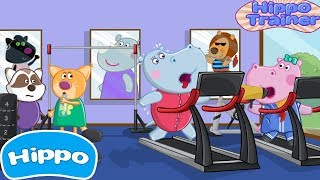Hippo 🌼 Juegos de aptitud del bebé 🌼 Hippo Trainer 🌼 Juego de dibujos animados para los niños screenshot 1