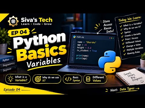 Variables in Python | Python Basics for Beginners